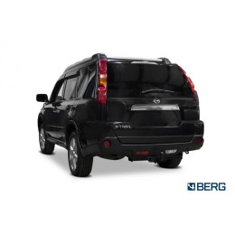 F.4112.001 BERG Фаркоп на Nissan X-Trail T31 2007-2015 без подрезки бампера. Тип шара: A. Нагрузки: 1500/75 кг, масса фаркопа 9,5 кг (без электрики в комплекте)