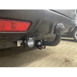 F.4112.001 BERG Фаркоп на Nissan X-Trail T31 2007-2015 без подрезки бампера. Тип шара: A. Нагрузки: 1500/75 кг, масса фаркопа 9,5 кг (без электрики в комплекте)
