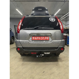 F.4112.001 BERG Фаркоп на Nissan X-Trail T31 2007-2015 без подрезки бампера. Тип шара: A. Нагрузки: 1500/75 кг, масса фаркопа 9,5 кг (без электрики в комплекте)