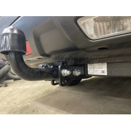 F.4112.001 BERG Фаркоп на Nissan X-Trail T31 2007-2015 без подрезки бампера. Тип шара: A. Нагрузки: 1500/75 кг, масса фаркопа 9,5 кг (без электрики в комплекте)