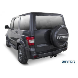 F.6311.001 BERG Фаркоп на УАЗ Patriot 2005-2015, 2015- без снятия и подрезки бампера. Тип шара: A. Нагрузки: 1000/75 кг, масса фаркопа 9,5 кг (без электрики в комплект