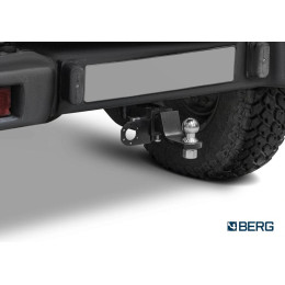 F.6312.002 BERG Фаркоп на UAZ Hunter 2003-, UAZ 469 1972-1985, 2010-2011, UAZ 3151/31512 1985-2013 без подрезки бампера. Тип шара: E. Нагрузки: 1000/75 кг, масса фаркопа 13,5 кг (без электр