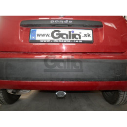 F128A GALIA Полностью оцинкованный фаркоп на FIAT Panda 2012-2022, Lancia Ypsilon 2011-2024. Тип шара: A. Без выреза бампера. Нагрузки: 1200/75 кг, масса фаркопа 13,82 кг