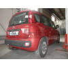 F128A GALIA Полностью оцинкованный фаркоп на FIAT Panda 2012-2022, Lancia Ypsilon 2011-2024. Тип шара: A. Без выреза бампера. Нагрузки: 1200/75 кг, масса фаркопа 13,82 кг