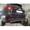 FA 0230-E Бизон Фаркоп на Kia Sorento Prime 2015-2020, Hyundai Santa Fe 2018-2021 без подрезки бампера. Тип шара: E (легкосъемный шар под квадрат). Нагрузки: 2500/120 кг. Не комплектуется электрикой