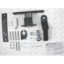 FA 0412-E Бизон Фаркоп на Nissan Pathfinder R51 2004-2014. Требуется подрезка бампера. Тип шара: E (легкосъемный шар под квадрат). Нагрузки: 2300/120 кг. Не комплект
