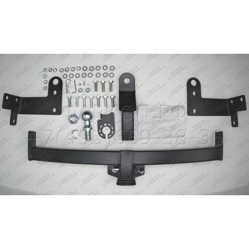 FA 0852-E Бизон Фаркоп на Suzuki Grand Vitara 3 двери 2005-2015 без подрезки бампера. Тип шара: E (легкосъемный шар под квадрат). Нагрузки: 2500/120 кг. Не комплектуется электрикой