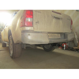 FA 0971-E Бизон Фаркоп на Toyota Hilux 2015-, JAC T6 2019-, JAC T8 2019-, JAC T8 Pro 2023-, Sollers ST6 2023-, Sollers ST8 2024- без подрезки бампера. Тип шара: E (легкосъемный шар под квадрат