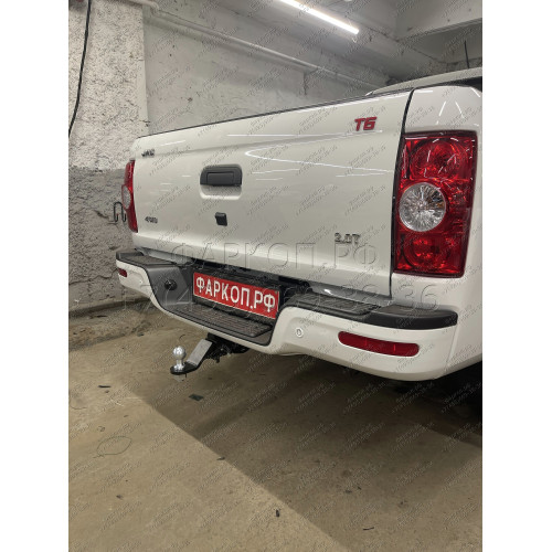 FA 0971-E Бизон Фаркоп на Toyota Hilux 2015-, JAC T6 2019-, JAC T8 2019-, JAC T8 Pro 2023-, Sollers ST6 2023-, Sollers ST8 2024- без подрезки бампера. Тип шара: E (легкосъемный шар под квадрат). Нагрузки: 3500/120 кг. Не комплектуется электрикой