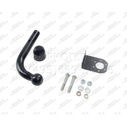 H.T51.A HALTY Фаркоп на Toyota Funcargo 2WD 1999-2005, Toyota Yaris Verso 1999-2005. Возможно потребуется подрезка бампера. Тип шара: A. Нагрузки: 500/50 кг, масса фаркопа 12,2 кг