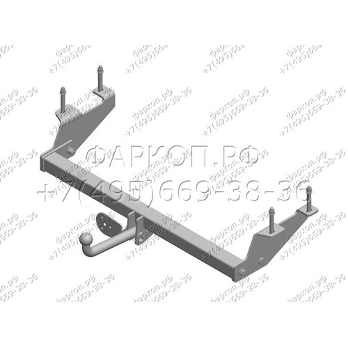 GW 06 AVTOS Фаркоп на Great Wall Wingle 3 2007-2011 без подрезки бампера. Тип шара: A. Нагрузки: 1200/75 кг, масса фаркопа 21 кг (без электрики в комплекте)