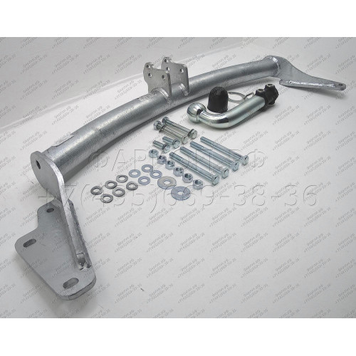 H046A GALIA Полностью оцинкованный фаркоп на Hyundai Terracan 2001-2007. Тип шара: A. Установка без снятия и выреза бампера. Нагрузки: 2800/115 кг, масса фаркопа 15,5 кг