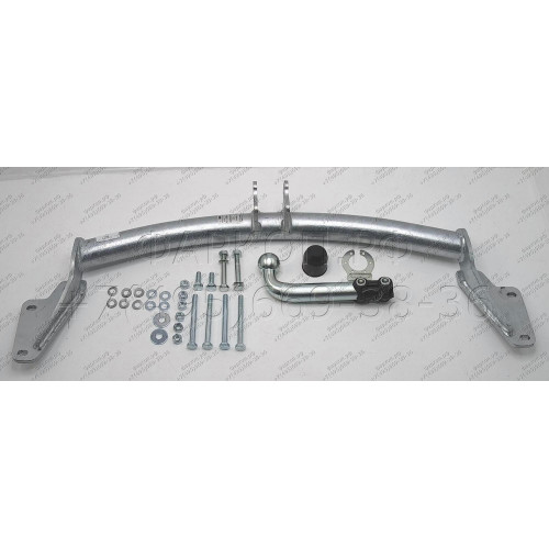 H046A GALIA Полностью оцинкованный фаркоп на Hyundai Terracan 2001-2007. Тип шара: A. Установка без снятия и выреза бампера. Нагрузки: 2800/115 кг, масса фаркопа 15,5 кг
