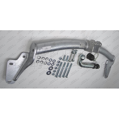 H046A GALIA Полностью оцинкованный фаркоп на Hyundai Terracan 2001-2007. Тип шара: A. Установка без снятия и выреза бампера. Нагрузки: 2800/115 кг, масса фаркопа 15,5 кг