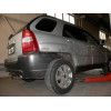 H070C GALIA Полностью оцинкованный фаркоп на Hyundai Tucson 2004-2010, Kia Sportage 2004-2010. Тип шара: C (горизонтальный съемный). Невидимый вырез бампера. Нагрузки: 2000/90 кг, масса фаркопа 19,37 кг