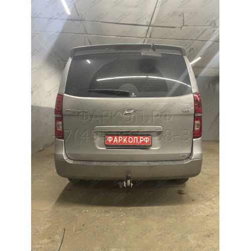 H077A GALIA Полностью оцинкованный фаркоп на Hyundai Starex 2008-2018, 2018-2023, Hyundai H1 2008-2018, 2018-2023. Тип шара: A. Установка без снятия и выреза бампера. Нагрузки: 2300/100 кг, масса фаркопа 24,22 кг