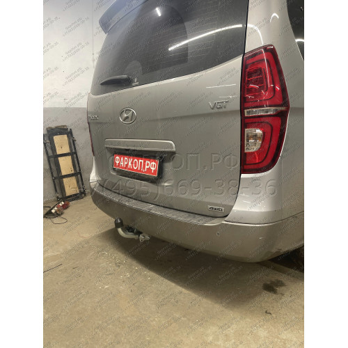 H077A GALIA Полностью оцинкованный фаркоп на Hyundai Starex 2008-2018, 2018-2023, Hyundai H1 2008-2018, 2018-2023. Тип шара: A. Установка без снятия и выреза бампера. Нагрузки: 2300/100 кг, масса фаркопа 24,22 кг