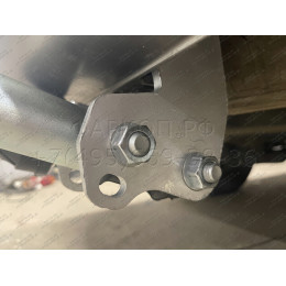 H077A GALIA Полностью оцинкованный фаркоп на Hyundai Starex 2008-2018, 2018-2023, Hyundai H1 2008-2018, 2018-2023. Тип шара: A. Установка без снятия и выреза бампера. Нагрузки: 23