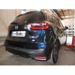 H115A GALIA Полностью оцинкованный фаркоп на Honda Jazz 2023-, Honda Jazz Crosstar 2023-. Подрозетник убирается за бампер. Тип шара: A. Невидимый вырез бампера. Нагр