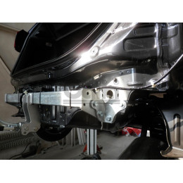 H115A GALIA Полностью оцинкованный фаркоп на Honda Jazz 2023-, Honda Jazz Crosstar 2023-. Подрозетник убирается за бампер. Тип шара: A. Невидимый вырез бампера. Нагр