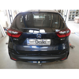 H115A GALIA Полностью оцинкованный фаркоп на Honda Jazz 2023-, Honda Jazz Crosstar 2023-. Подрозетник убирается за бампер. Тип шара: A. Невидимый вырез бампера. Нагр