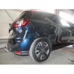 H115A GALIA Полностью оцинкованный фаркоп на Honda Jazz 2023-, Honda Jazz Crosstar 2023-. Подрозетник убирается за бампер. Тип шара: A. Невидимый вырез бампера. Нагр