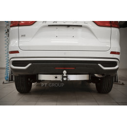 HMS-21-991124.00 PT GROUP Фаркоп с нержавеющей накладкой на Haval H6 2014-2020, Haval M6 2021- без подрезки бампера. Тип шара: E (легкосъемный шар под квадрат). Нагрузк