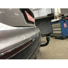 2155-A ORIS Фаркоп на Skoda Kodiaq 2017-2023, Volkswagen Tiguan II 2016-2024, Skoda Karoq 2017-, Seat Ateca 2016- без выреза в бампере. Тип шара: A. Нагрузки: 2530/100 кг, масса фаркопа 18 кг (без