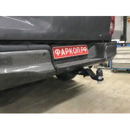 FA 0971-E Бизон Фаркоп на Toyota Hilux 2015-, JAC T6 2019-, JAC T8 2019-, JAC T8 Pro 2023-, Sollers ST6 2023-, Sollers ST8 2024- без подрезки бампера. Тип шара: E (легкосъемный шар под квадрат