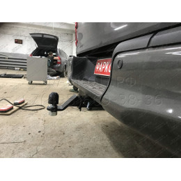 FA 0971-E Бизон Фаркоп на Toyota Hilux 2015-, JAC T6 2019-, JAC T8 2019-, JAC T8 Pro 2023-, Sollers ST6 2023-, Sollers ST8 2024- без подрезки бампера. Тип шара: E (легкосъемный шар под квадрат
