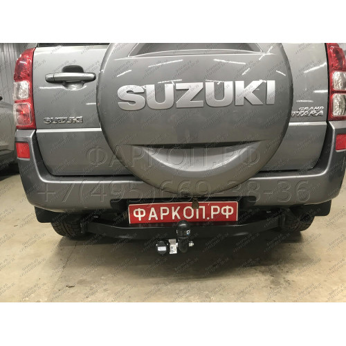 2850-A ORIS Фаркоп на Suzuki Grand Vitara 5 дверей 2005-2016 без выреза в бампере. Тип шара: A. Нагрузки: 1500/75 кг, масса фаркопа 19,4 кг (без электрики в комплекте)