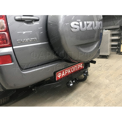 2850-A ORIS Фаркоп на Suzuki Grand Vitara 5 дверей 2005-2016 без выреза в бампере. Тип шара: A. Нагрузки: 1500/75 кг, масса фаркопа 19,4 кг (без электрики в комплекте)