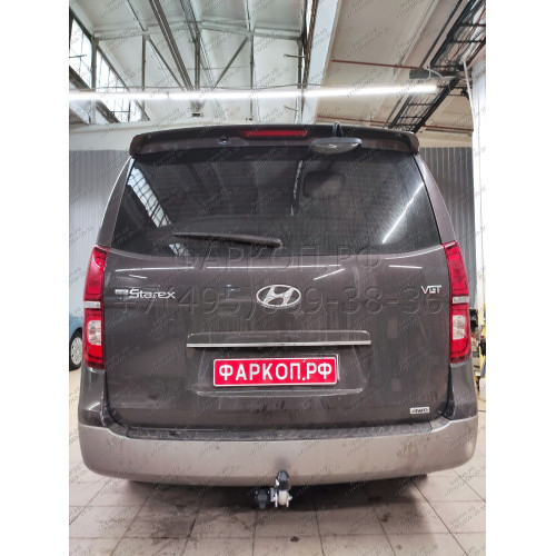 H077A GALIA Полностью оцинкованный фаркоп на Hyundai Starex 2008-2018, 2018-2023, Hyundai H1 2008-2018, 2018-2023. Тип шара: A. Установка без снятия и выреза бампера. Нагрузки: 2300/100 кг, масса фаркопа 24,22 кг