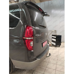 H077A GALIA Полностью оцинкованный фаркоп на Hyundai Starex 2008-2018, 2018-2023, Hyundai H1 2008-2018, 2018-2023. Тип шара: A. Установка без снятия и выреза бампера. Нагрузки: 23