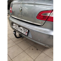 S106-A Лидер-плюс ТСУ для Skoda Octavia II лифтбек (1Z3) 2008-2013, Skoda Superb 2 (3T5) универсал 2009-2015. Требуется подрезка бампера. Нагрузки: 1300/75 кг, масса фаркопа 14,6