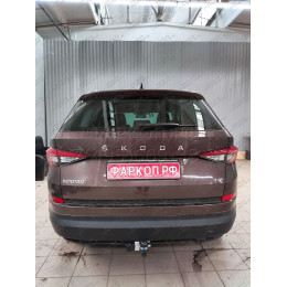2155-A ORIS Фаркоп на Skoda Kodiaq 2017-2023, Volkswagen Tiguan II 2016-2024, Skoda Karoq 2017-, Seat Ateca 2016- без выреза в бампере. Тип шара: A. Нагрузки: 2530/100 кг, масса фаркопа 18 кг (без