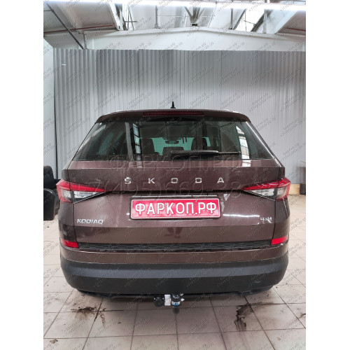 2155-A ORIS Фаркоп на Skoda Kodiaq 2017-2023, Volkswagen Tiguan II 2016-2024, Skoda Karoq 2017-, Seat Ateca 2016- без выреза в бампере. Тип шара: A. Нагрузки: 2530/100 кг, масса фаркопа 18 кг (без электрики в комплекте)