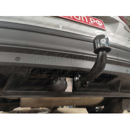 2155-A ORIS Фаркоп на Skoda Kodiaq 2017-2023, Volkswagen Tiguan II 2016-2024, Skoda Karoq 2017-, Seat Ateca 2016- без выреза в бампере. Тип шара: A. Нагрузки: 2530/100 кг, масса фаркопа 18 кг (без