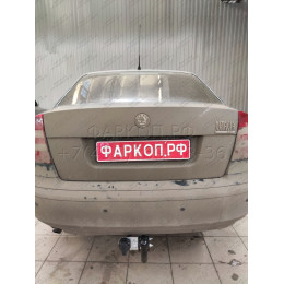 S106-A Лидер-плюс ТСУ для Skoda Octavia II лифтбек (1Z3) 2008-2013, Skoda Superb 2 (3T5) универсал 2009-2015. Требуется подрезка бампера. Нагрузки: 1300/75 кг, масса фаркопа 14,6