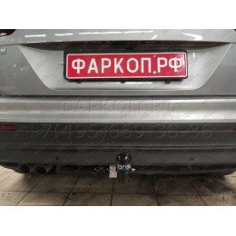2155-A ORIS Фаркоп на Skoda Kodiaq 2017-2023, Volkswagen Tiguan II 2016-2024, Skoda Karoq 2017-, Seat Ateca 2016- без выреза в бампере. Тип шара: A. Нагрузки: 2530/100 кг, масса фаркопа 18 кг (без