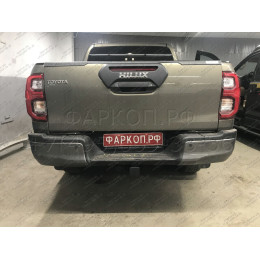 FA 0971-E Бизон Фаркоп на Toyota Hilux 2015-, JAC T6 2019-, JAC T8 2019-, JAC T8 Pro 2023-, Sollers ST6 2023-, Sollers ST8 2024- без подрезки бампера. Тип шара: E (легкосъемный шар под квадрат
