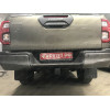 FA 0971-E Бизон Фаркоп на Toyota Hilux 2015-, JAC T6 2019-, JAC T8 2019-, JAC T8 Pro 2023-, Sollers ST6 2023-, Sollers ST8 2024- без подрезки бампера. Тип шара: E (легкосъемный шар под квадрат). Нагрузки: 3500/120 кг. Не комплектуется электрикой
