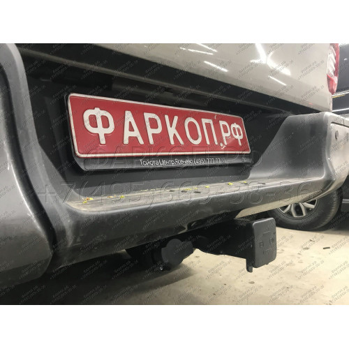 FA 0971-E Бизон Фаркоп на Toyota Hilux 2015-, JAC T6 2019-, JAC T8 2019-, JAC T8 Pro 2023-, Sollers ST6 2023-, Sollers ST8 2024- без подрезки бампера. Тип шара: E (легкосъемный шар под квадрат). Нагрузки: 3500/120 кг. Не комплектуется электрикой