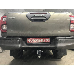 FA 0971-E Бизон Фаркоп на Toyota Hilux 2015-, JAC T6 2019-, JAC T8 2019-, JAC T8 Pro 2023-, Sollers ST6 2023-, Sollers ST8 2024- без подрезки бампера. Тип шара: E (легкосъемный шар под квадрат