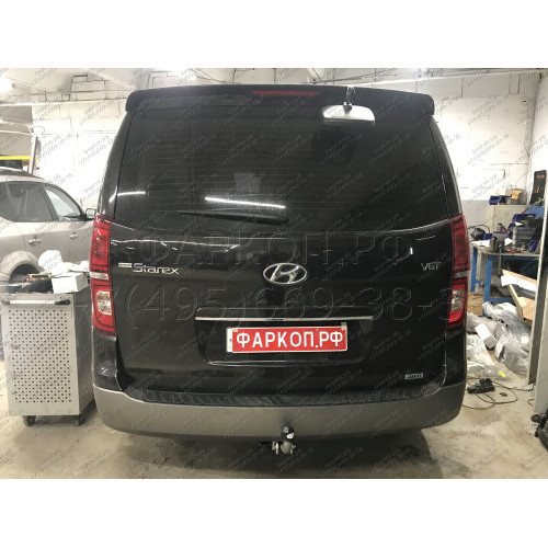 H077A GALIA Полностью оцинкованный фаркоп на Hyundai Starex 2008-2018, 2018-2023, Hyundai H1 2008-2018, 2018-2023. Тип шара: A. Установка без снятия и выреза бампера. Нагрузки: 2300/100 кг, масса фаркопа 24,22 кг