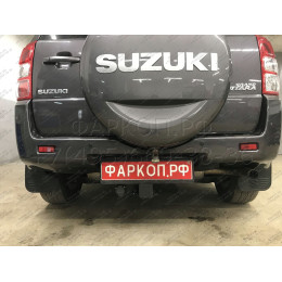 FA 0375-E Бизон Фаркоп на Suzuki Grand Vitara II 5 дверей 2005-2015. Требуется подрезка бампера. Тип шара: E (легкосъемный шар под квадрат). Нагрузки: 2600/120 кг. Не 