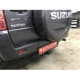 FA 0375-E Бизон Фаркоп на Suzuki Grand Vitara II 5 дверей 2005-2015. Требуется подрезка бампера. Тип шара: E (легкосъемный шар под квадрат). Нагрузки: 2600/120 кг. Не 