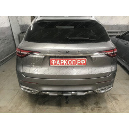 3325-A ORIS Фаркоп на Haval F7 2019-2024, Haval F7x 2019-2024 без подрезки бампера. Тип шара: A. Нагрузки: 1500/75 кг, масса фаркопа 20,4 кг (без электрики в комплекте)