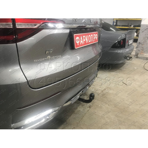 3325-A ORIS Фаркоп на Haval F7 2019-2024, Haval F7x 2019-2024 без подрезки бампера. Тип шара: A. Нагрузки: 1500/75 кг, масса фаркопа 20,4 кг (без электрики в комплекте)