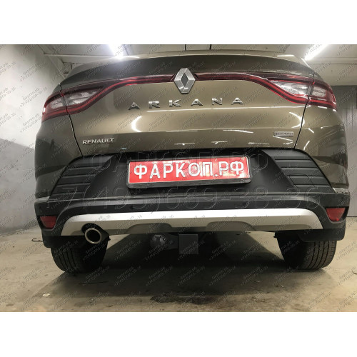 RAR-19-991122.00 PT GROUP Фаркоп на Renault Arkana 2019-2022 без подрезки бампера. Тип шара: E (легкосъемный шар под квадрат). Нагрузки: 1500/75 кг, масса фаркопа 18,4 кг (без электрики в комплекте)